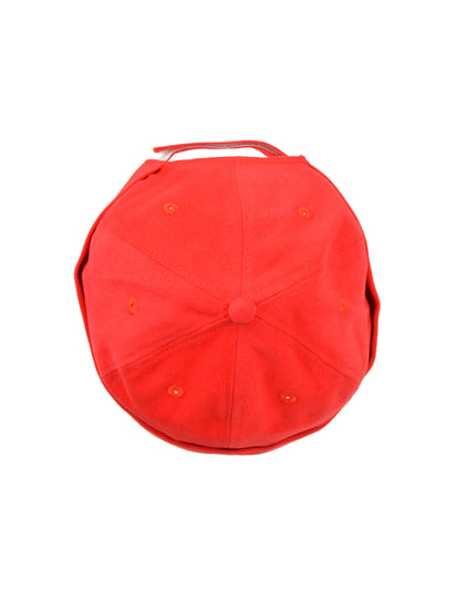 Red Corduroy Docker Cap for Christmas Accessories
