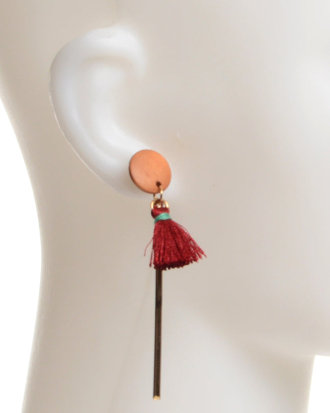 Tassel Wooden Earrings - Unique Jewelry for Any Occasion