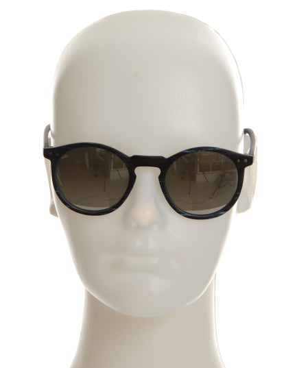 Blue Patterned Scrunchie