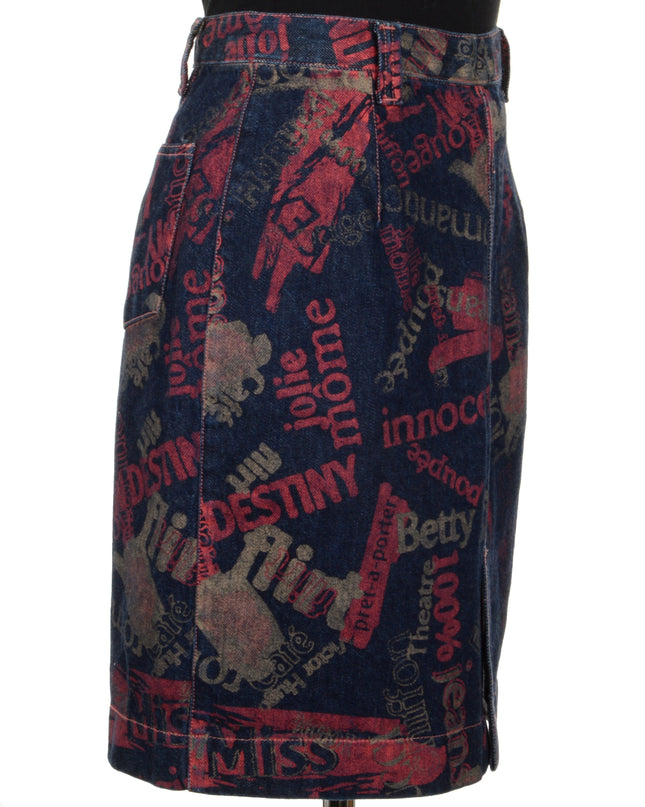 Vintage Printed Skirt