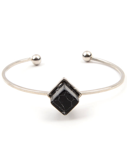 Stone Bracelet - Black Cube
