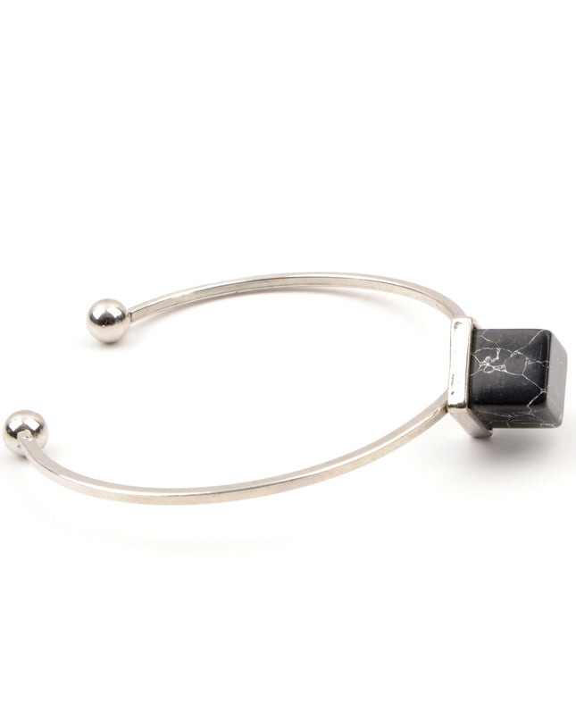 Black Cube One Stone Bracelet