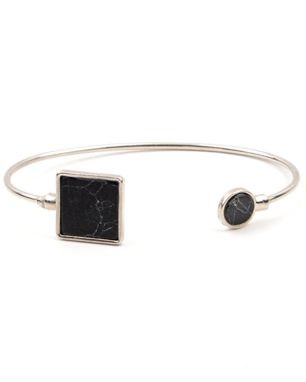 Black Square Stone Bracelet