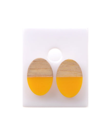 Asymmetrical Oval Earrings