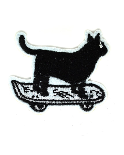 Skateboarding Cat Patch