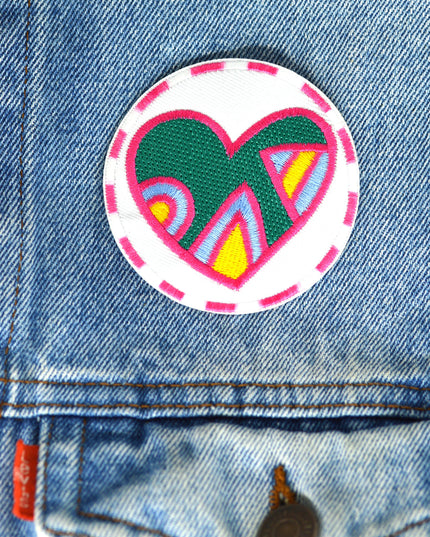 Embroidered Heart Valentine Patch