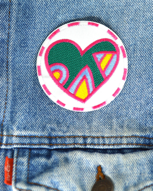 Embroidered Heart Valentine Patch