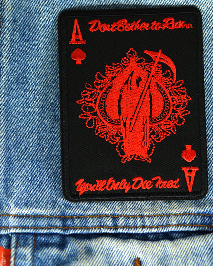 Card Halloween Costume Patch