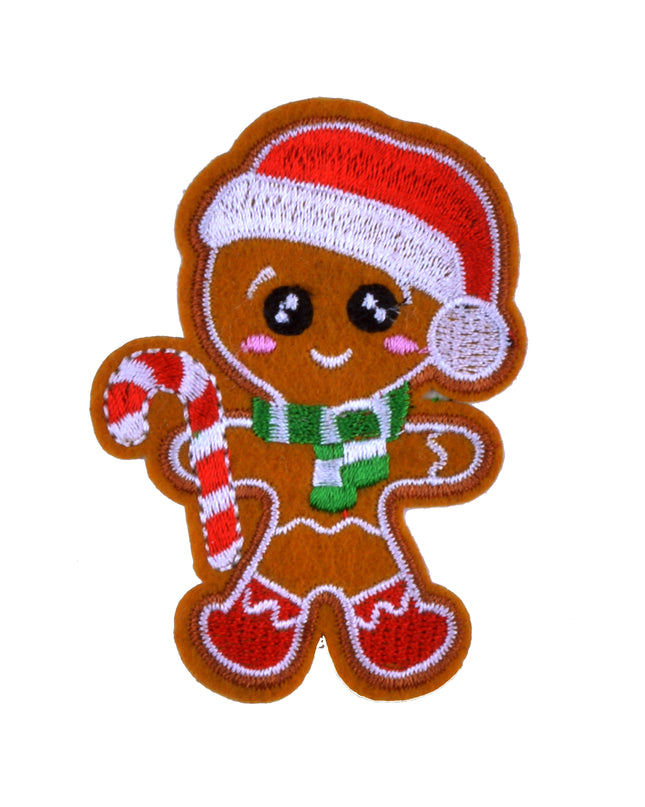 Gingerbread Man Patch for Christmas