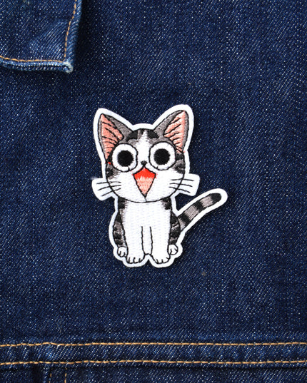 Meowing Cat Patch - Fun and Playful Design