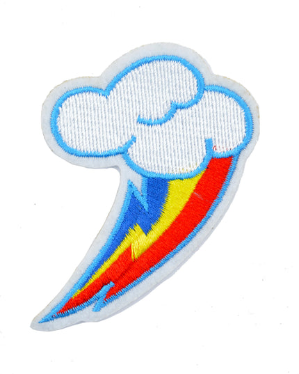 Felvarró - Colorful Cloud with Lightning Patch