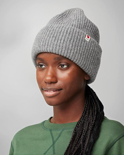 Fjallraven Heavy Beanie in Classic Black