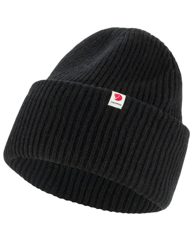 Fjallraven Heavy Beanie in Classic Black