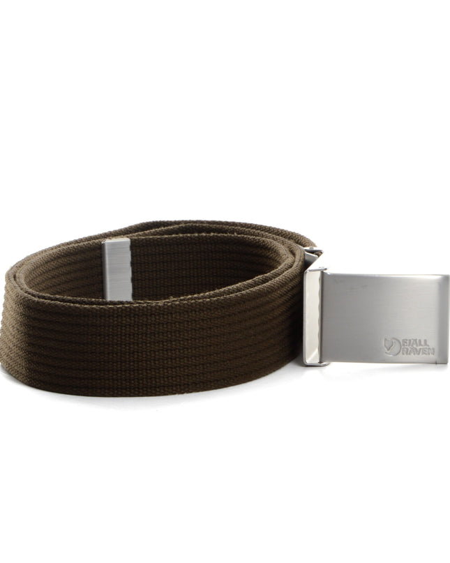 Fjallraven Canvas Belt in Dark Olive