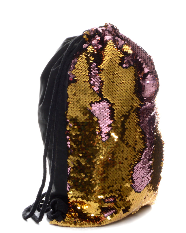 Glitter Gym Bag - Gold