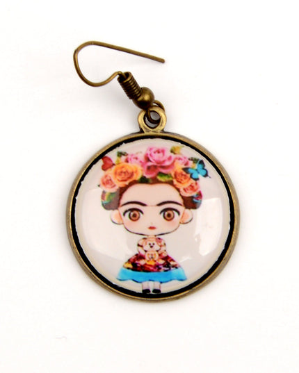 Frida Kahlo II Picture Earrings