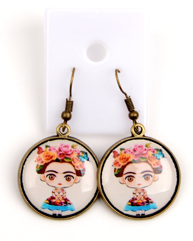 Frida Kahlo II Picture Earrings