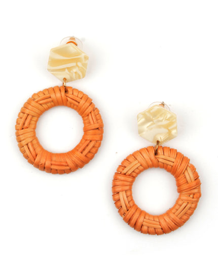 Hexagon Braided Earrings