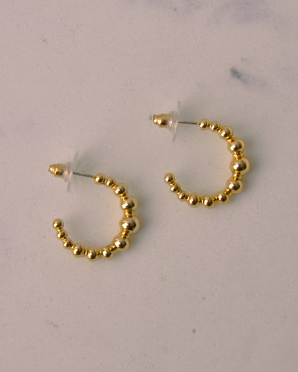 Gold Moon Berry Earrings