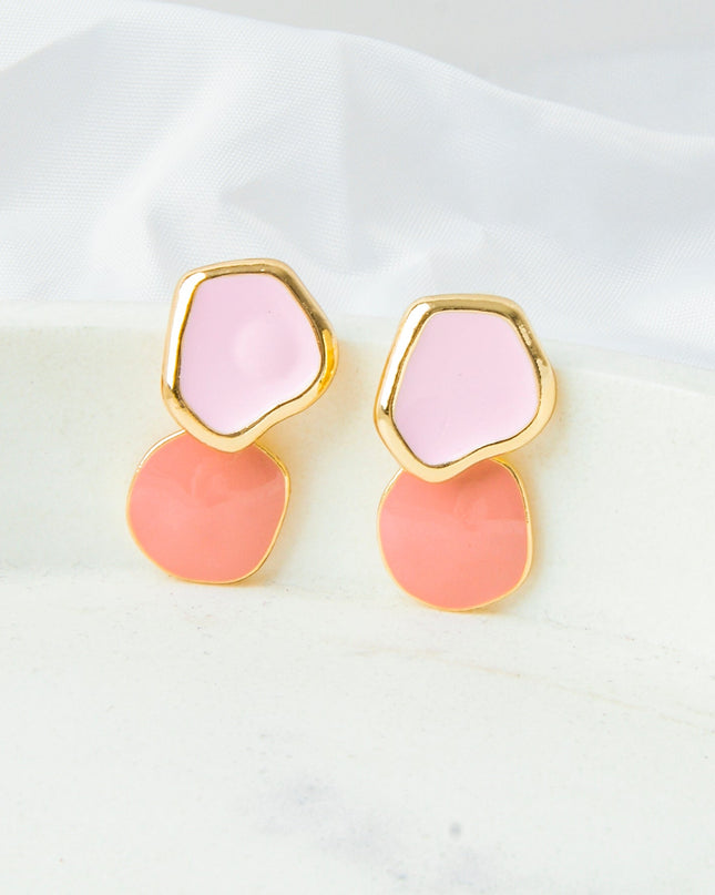 Pastel Double Abstract Earrings