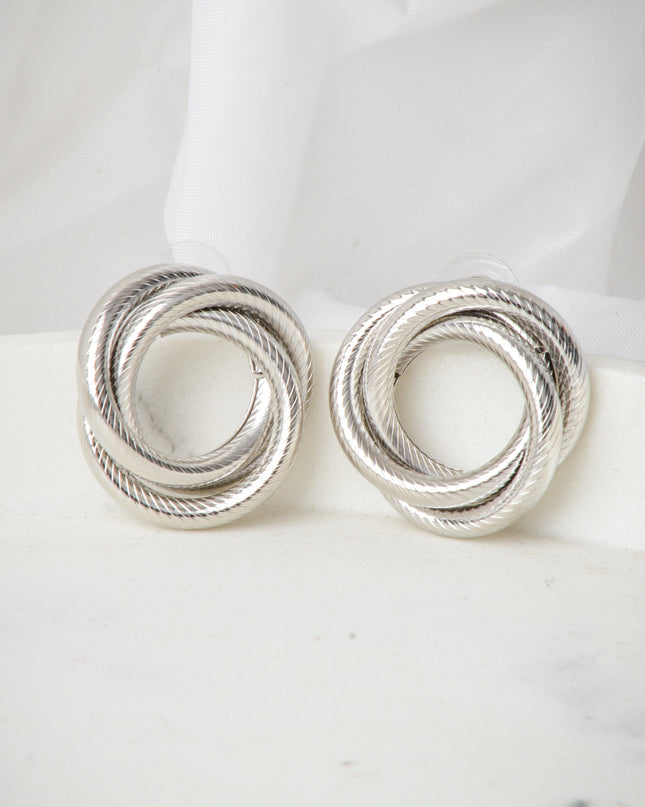 Earrings - Round | Handle: fulbevalo-round-twisted-silver