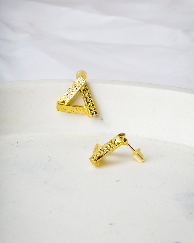 Earrings - Triangle Gold