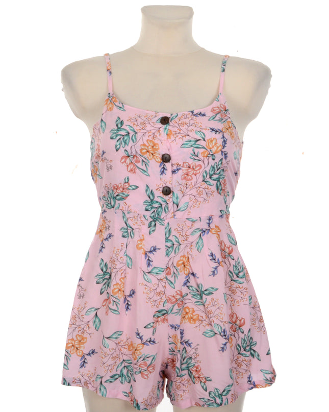 Floral Button Romper