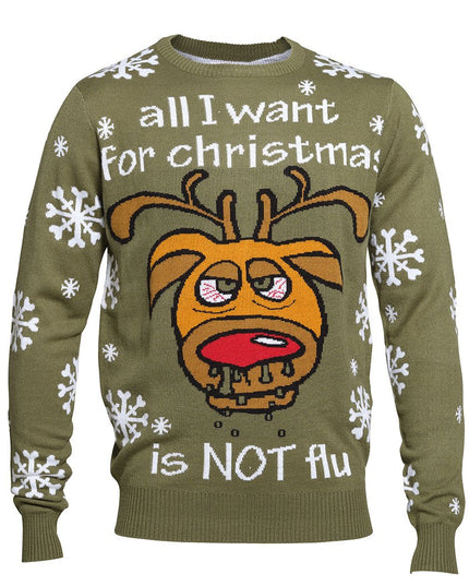 "Not Flu" Christmas Sweater - Unisex
