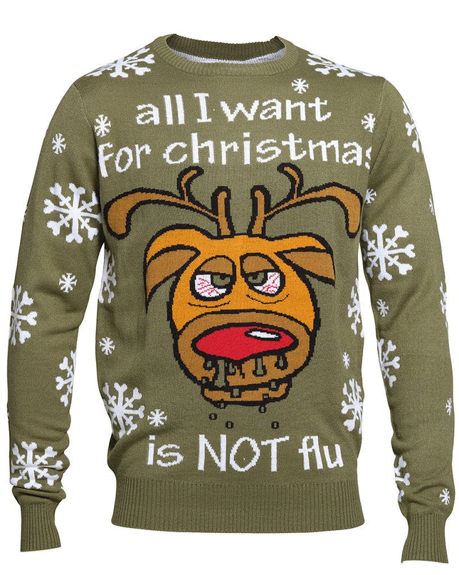 "Not Flu" Christmas Sweater - Unisex