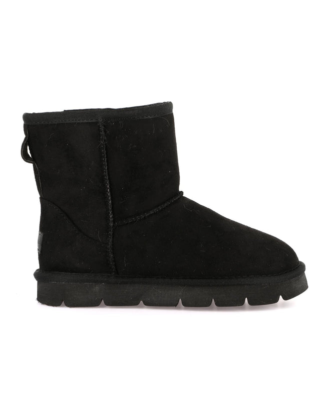 Grünland Women's Short Boots in Black for Festive Warmth
