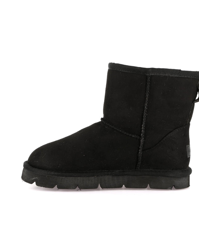 Grünland Women's Short Boots in Black for Festive Warmth