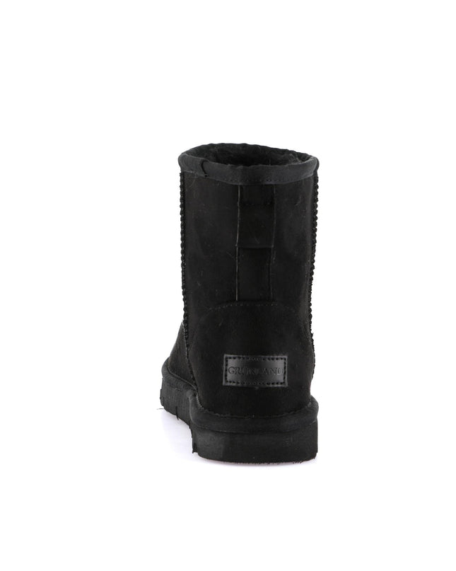 Grünland Women's Short Boots in Black for Festive Warmth
