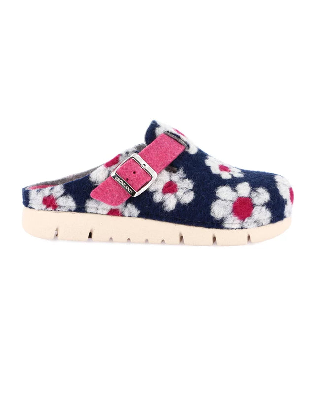 Grünland HATE Women's Slippers in Blue for Cozy Christmas Style