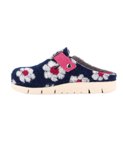 Grünland HATE Women's Slippers in Blue for Cozy Christmas Style