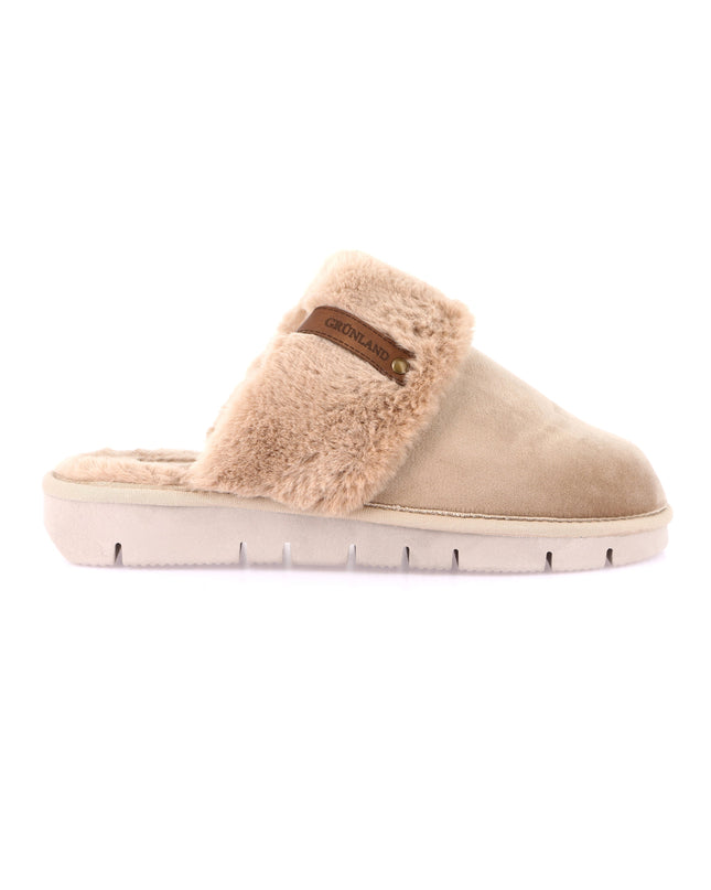 Grünland LOXI Women's Slippers in Beige for Cozy Footwear