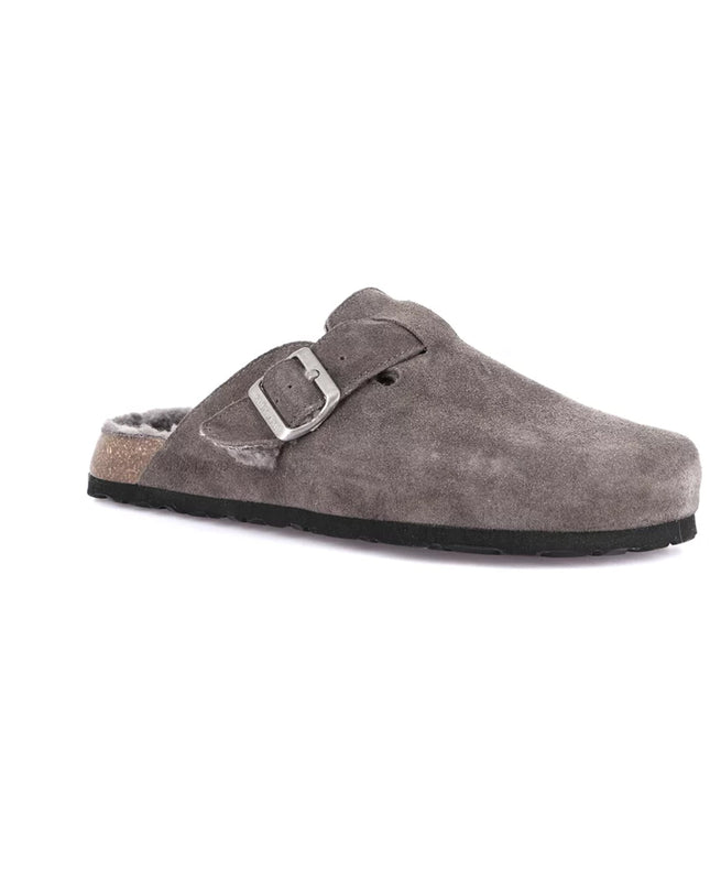 Grünland Men's Plush Clogs in Anthracite for Ideal Comfort