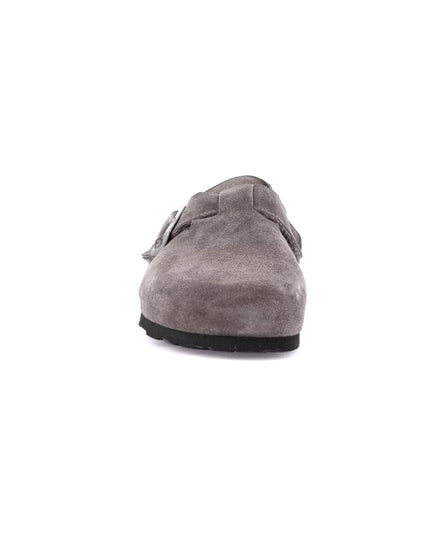 Grünland Men's Plush Clogs in Anthracite for Ideal Comfort