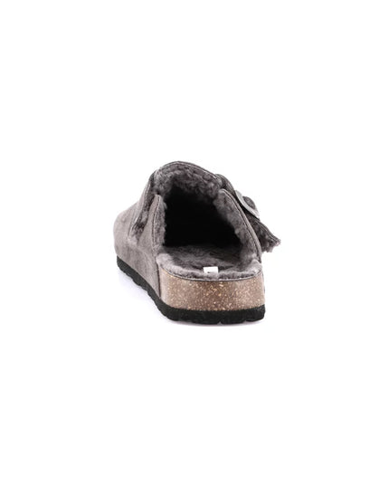 Grünland Men's Plush Clogs in Anthracite for Ideal Comfort