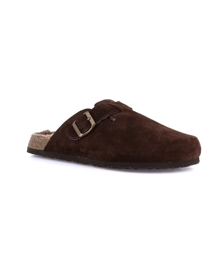 Grünland Men's Plush Clogs in Brown for Stylish Comfort