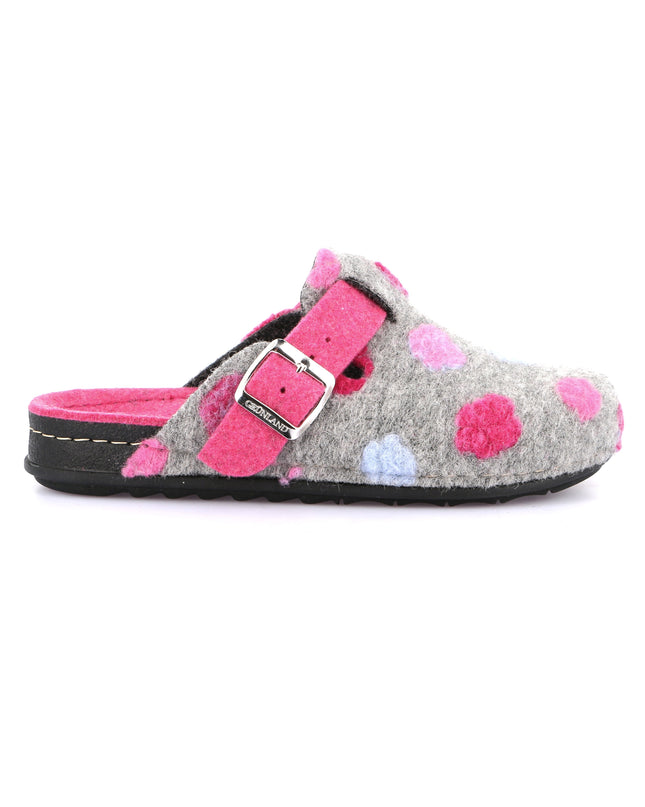 Grünland PILA Women's Slippers in Gray Fuchsia for Trendy Footwear