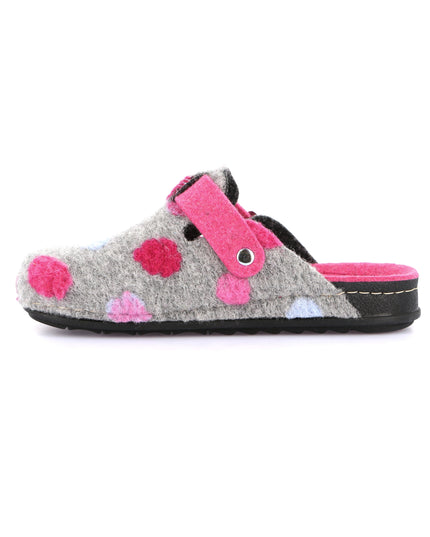Grünland PILA Women's Slippers in Gray Fuchsia for Trendy Footwear