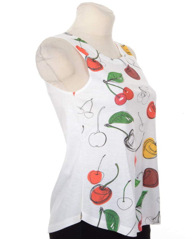 Unisex Fruit Graphic Loose Tank Top