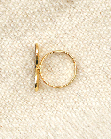 Small Black Infinity Ring