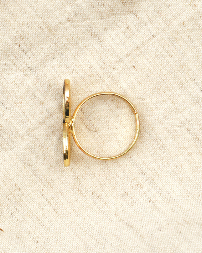 Small Black Infinity Ring