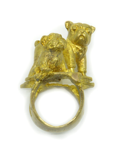 Dog Copper Ring