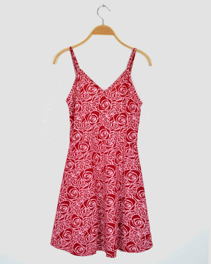 Red Rose Onion Dress
