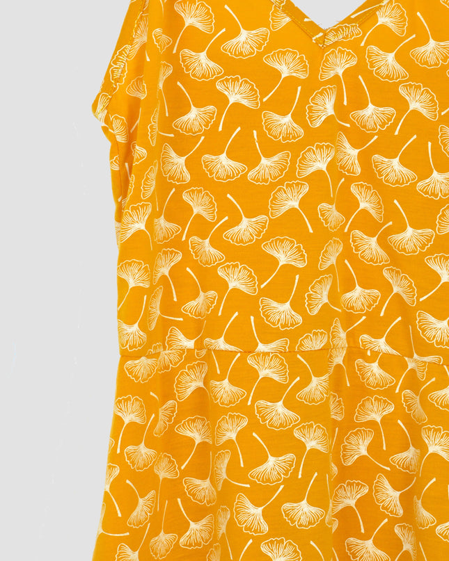 Yellow Ginkgo Onion Dress