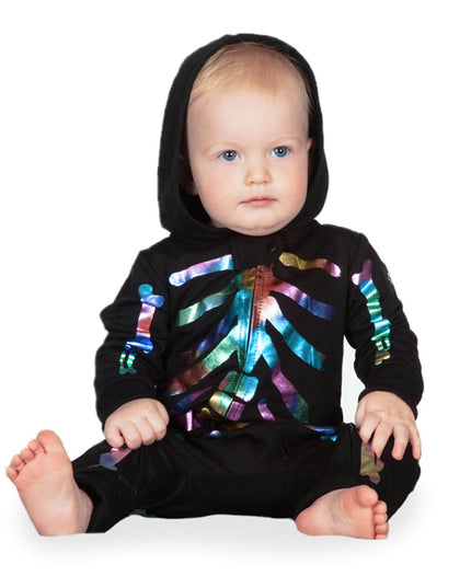Baby Boy's Iridescent Skeleton Costume