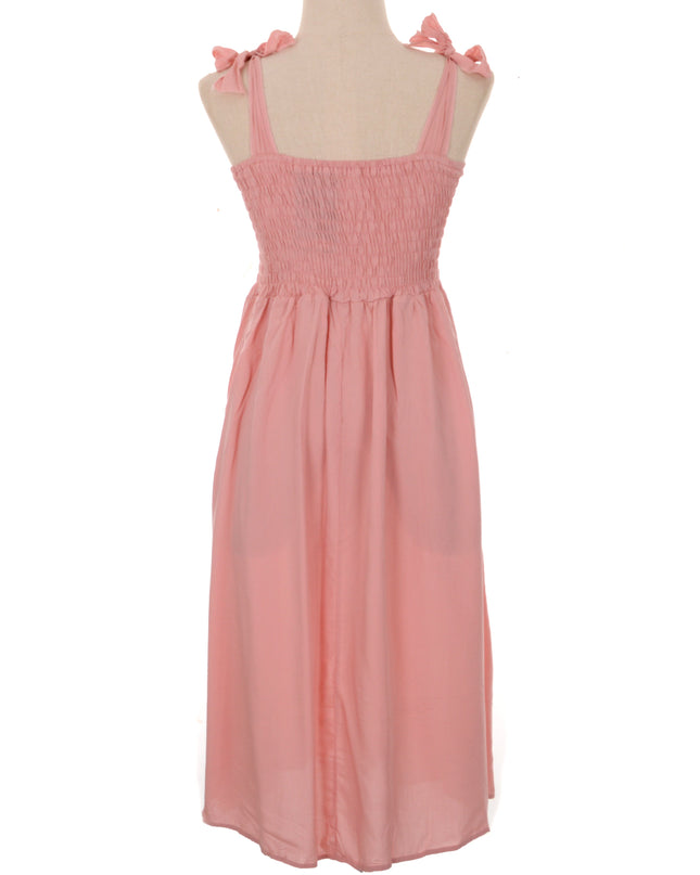 Pink Embroidered Dress