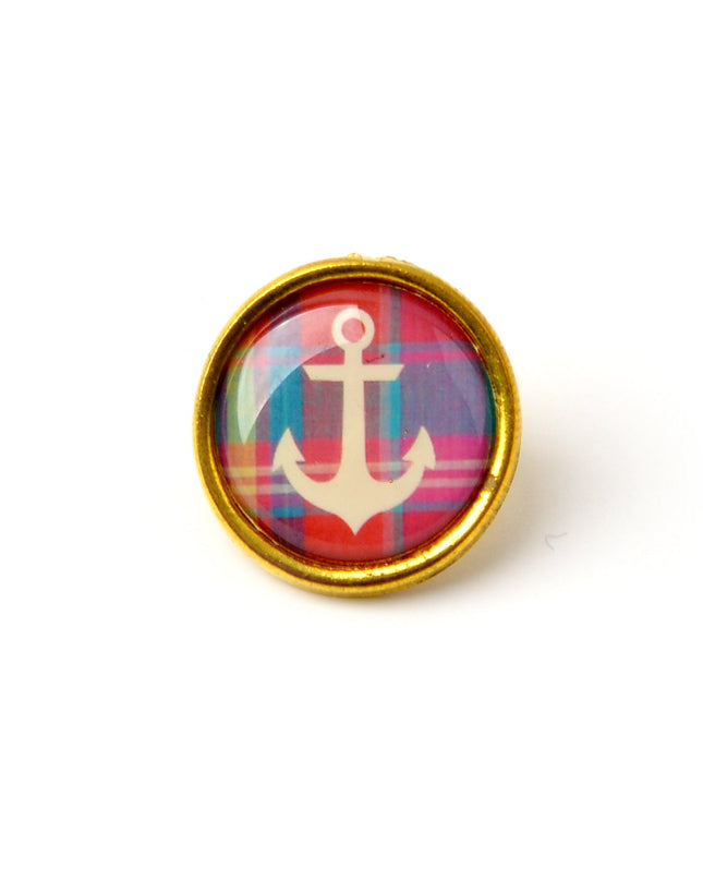 Anchor II Stud Earrings - Nautical-Inspired Earrings